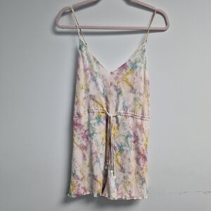 Tigerlily Silk Pastel Short Romper